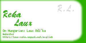 reka laux business card